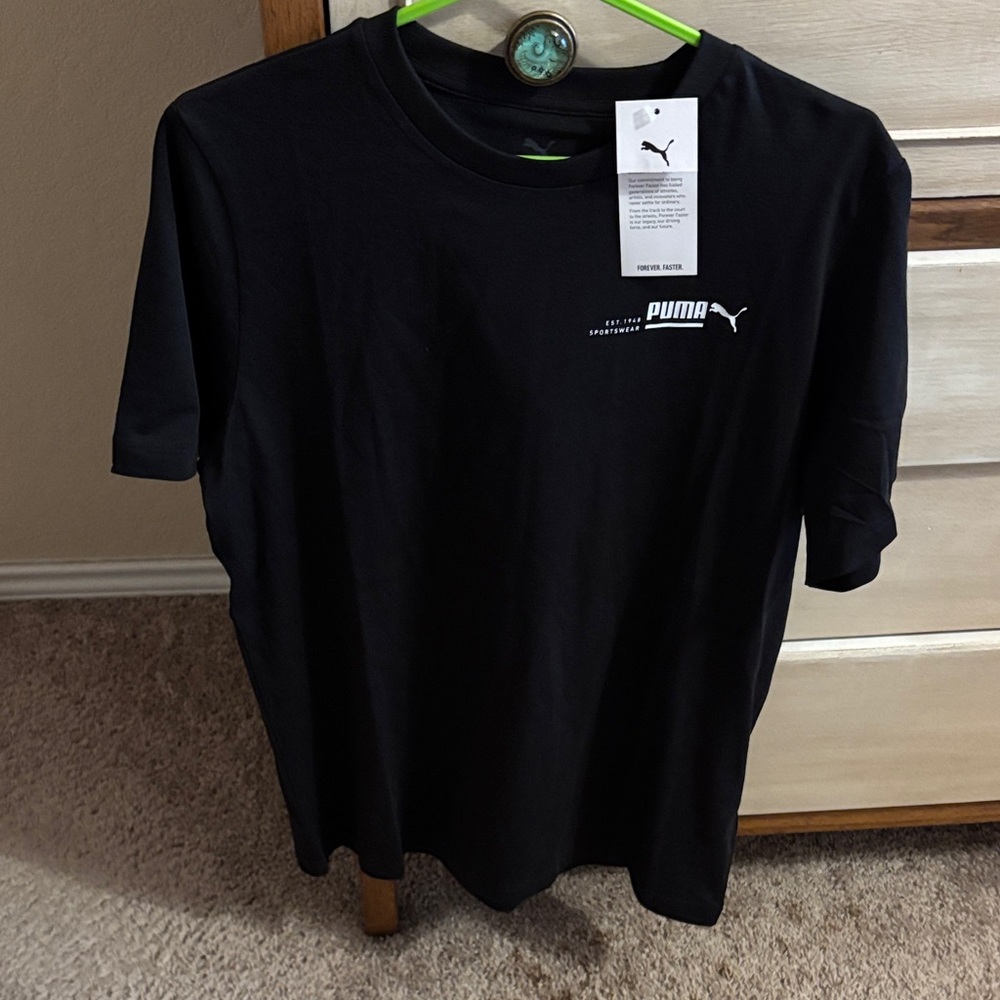 PUMA Men's Classic Black Tee